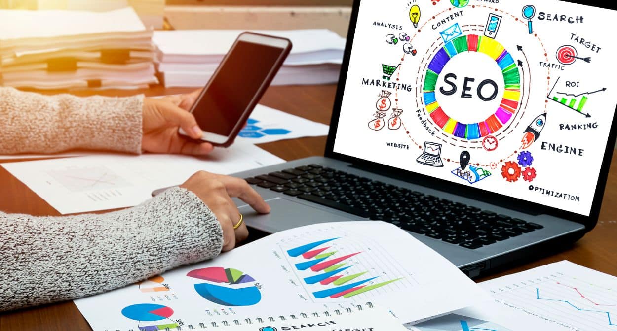 Search engine optimization SEO and paid advertising efforts - Web Video Ad Space