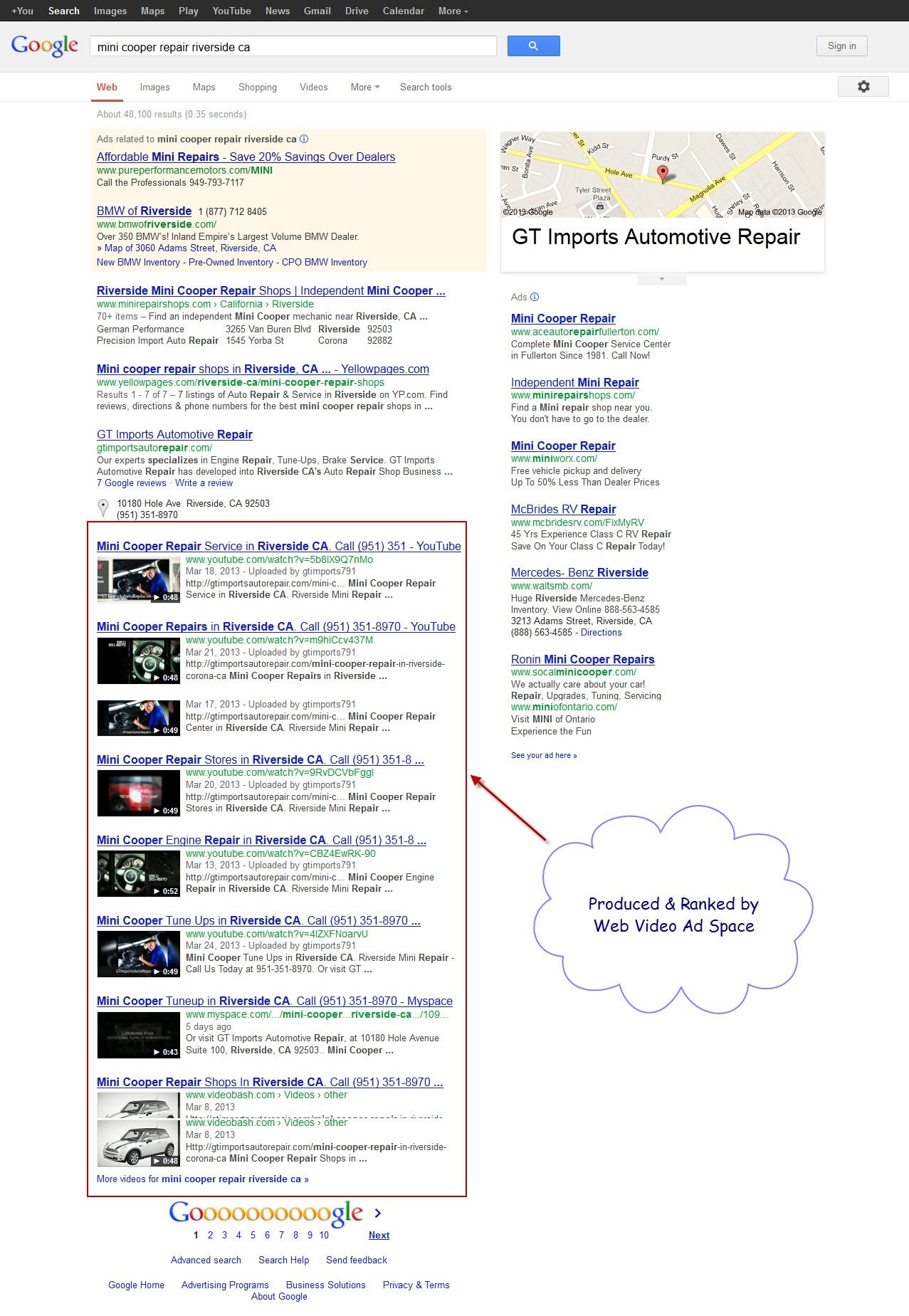 google ads - Web Video Ad Space google ads
